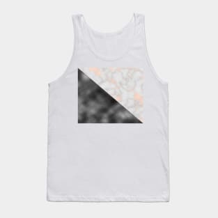 Rose gold marble and gunmetal grey storm Tank Top